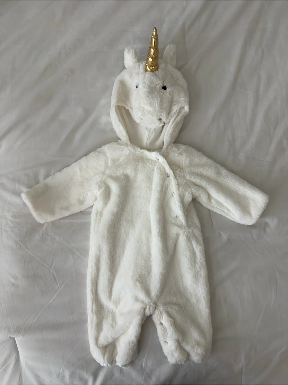 Pottery Barn Kids Magical Unicorn Halloween Costume 6-12 Months Baby White Fall